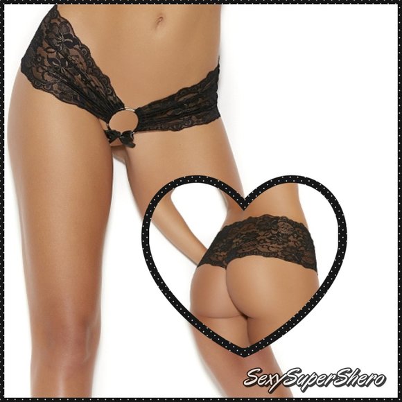 Sexy SuperShero Other - COPY -RESTOCKED!! 🆕Oh-Baby! Lace G-String w/ O-ring Detail Lingerie